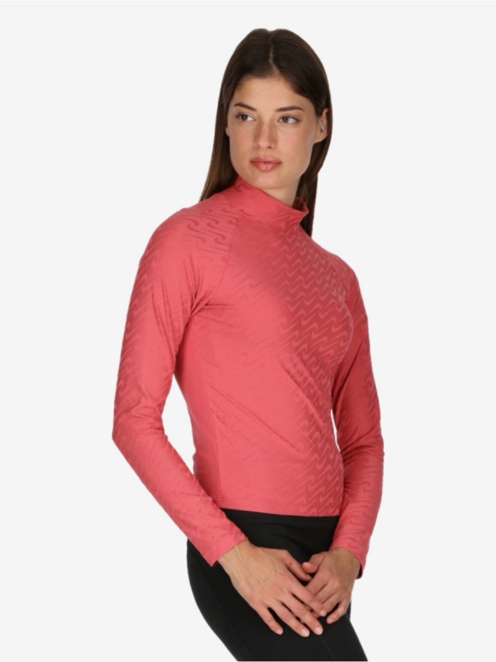 Nike Sportswear Icon Clash Mock Neck Long Sleeve Top Women’s Size XL